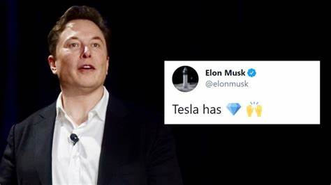 Tesla’s bitcoin value dives; Elon Musk signals hold with ‘diamond hands’ tweet - The Indian Express