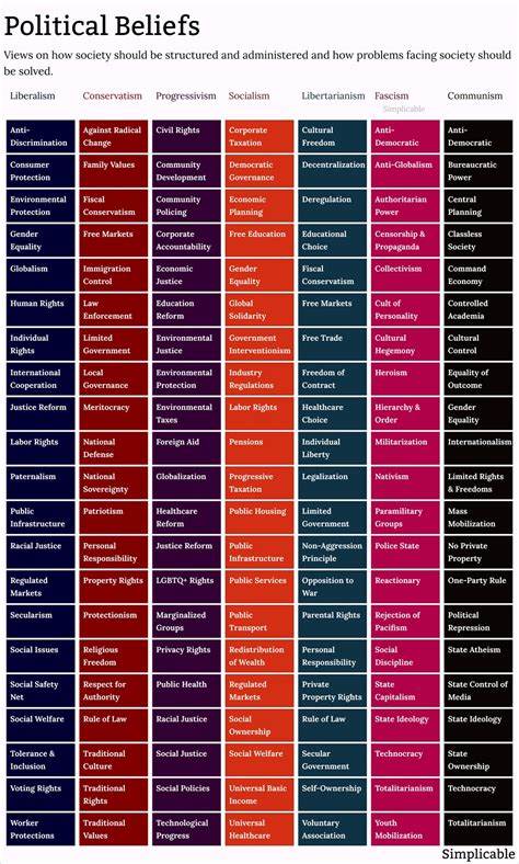 Political belief clusters