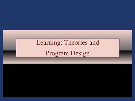 Deeper Theories of Program Design
