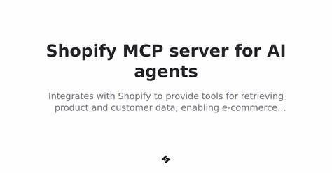 Talk to any Shopify store via MCP