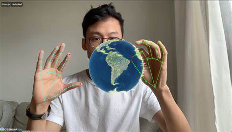 Show HN: Controlling a 3D globe with computer vision and hand gestures