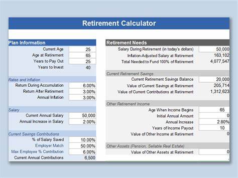 Retirement Calculator