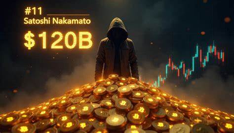 Satoshi Nakamoto’s Wealth Soars to $132.8B as Bitcoin Hits $120K, Becoming 11th Richest