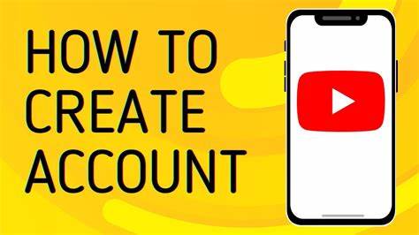 Create an account on YouTube