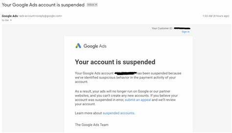 Ask HN: Google Ads suspended my account with no specifics – what now?