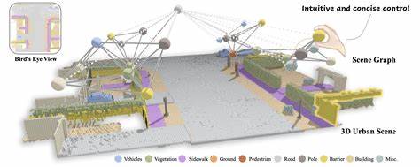 Primitive-Based Generation of Controllable and Editable 3D Semantic Scenes