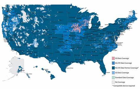 U.S. Real-Time Cellular Coverage Map