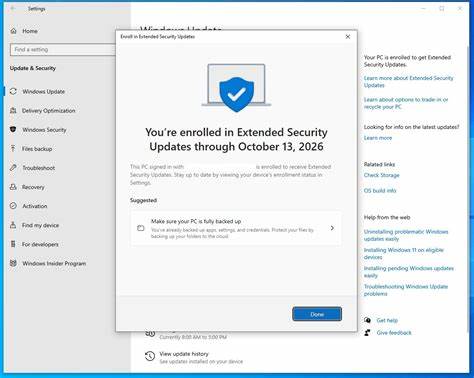Windows 10: News about ESU program – free options for consumers