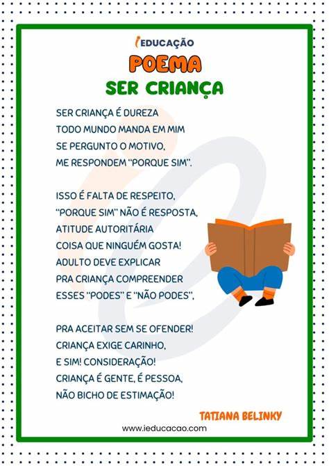 Poemas infantis para ler e se divertir com as crianças | Leiturinha