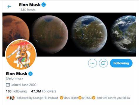 Elon Musk Changed His Twitter Avatar To Bitcoin: BTC Soars To New ATH Above $56K Immediately - CryptoPotato