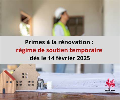 Les primes Habitation (régime de soutien temporaire 2025-2026)