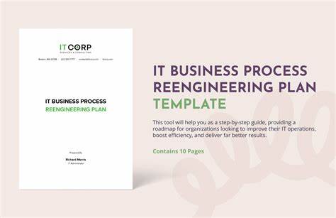 Business Process Reengineering Plan Template