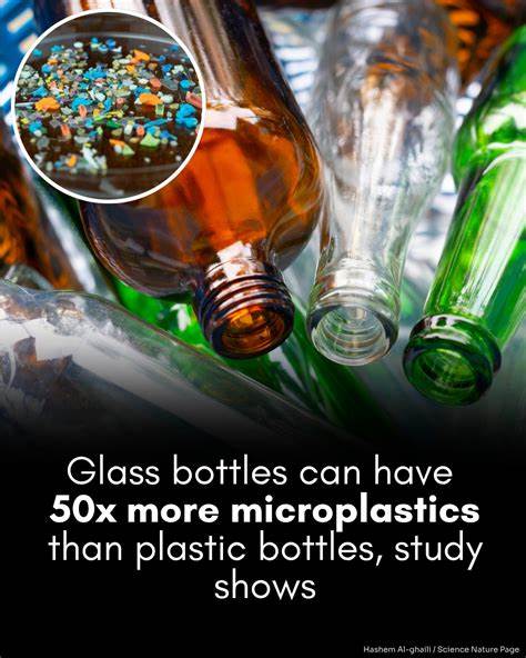 New Study Finds Glass Bottles Leak 50x More Microplastics Than Plastic