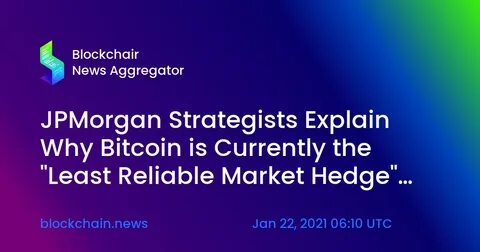 Bitcoin Is No Market Hedge, JPMorgan Strategists Say - Bloomberg