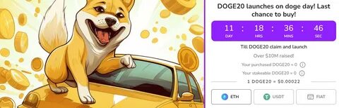 DOGE Down By 20% In One Week – DOGE20 Surge As Launch Day Approaches - NewsBTC