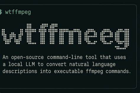 Show HN: WTFfmpeg – Natural Language to FFmpeg Translator