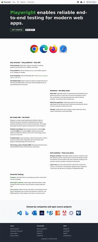 Fast and reliable end-to-end testing for modern web apps – Playwright