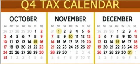 Tax Calendar for Startups