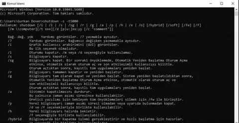 windows otomatik kapatma - Microsoft Community