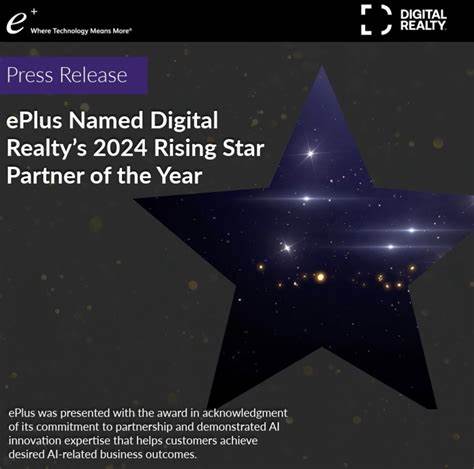 ePlus Honored as Digital Realty’s 2024 Rising Star Partner, Shows AI Innovation