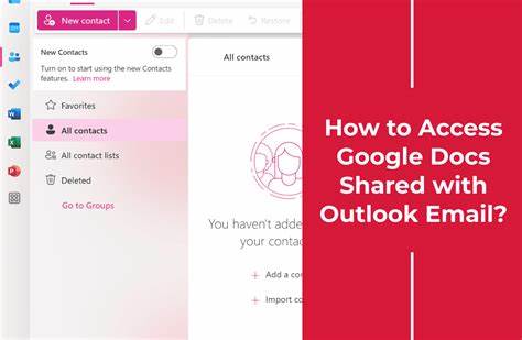 How to access google docs shared via link to an outlook email address