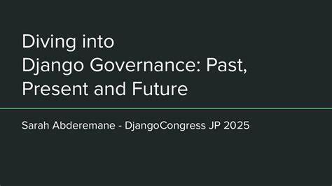 Django governance challenges and opportunities (2024)