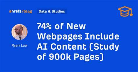 74% of New Webpages Include AI Content (Study of 900k Pages)