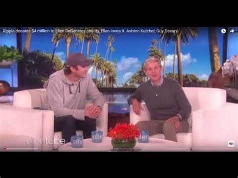 $4 Million XRP Donation from Ashton Kutcher to Ellen DeGeneres Gives Celebrity Shine to Cryptocurrencies - The Daily Hodl