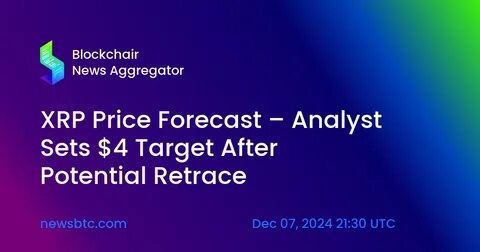 XRP Price Forecast – Analyst Sets $4 Target After Potential Retrace - TradingView