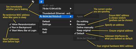 Link-Layer Mac Spoofing GUI for macOS