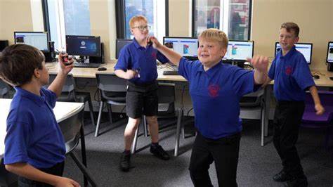 Children learn video gaming skills at school