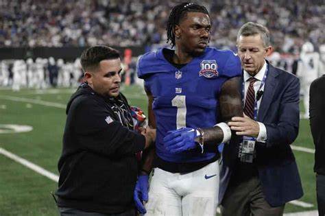 Giants WR Nabers does not advance to next step in concussion protocol Thursday