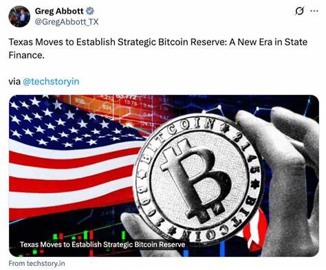 Texas governor signals support for Bitcoin reserve bill