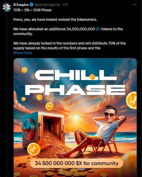 X Empire Unveils Chill Phase with a 5% Bonus for All Players - Crypto Times
