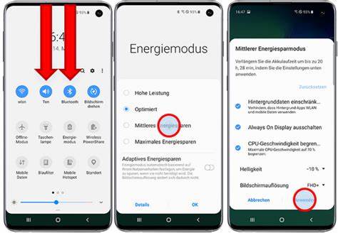Wieso kann man im Energiemodus "Optimiert" keine Einstellungen 