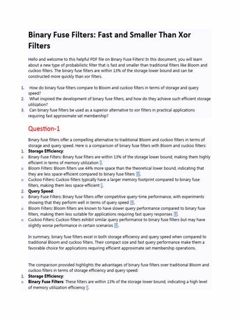 Binfuse: C++ Library for Binary Fuse Filters
