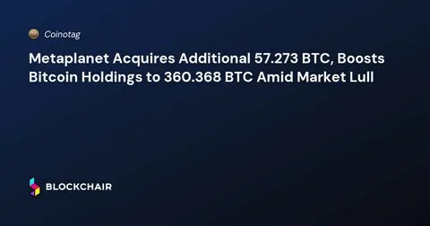Rumble, Bitdeer, Metaplanet Increase BTC Holdings Amid Market Uncertainty - Blockhead