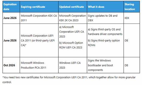 Windows Secure Boot certificates are expiring, here is everything you need know