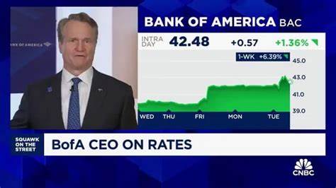 BofA's Moynihan Says Fed Won't Cut Rates Until Next Year