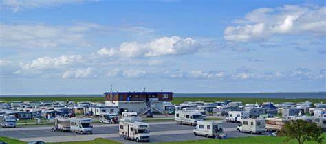 Wittmund - Harlesiel - Strand, Wohnmobilstellplatz, Hafen, Deutschland 