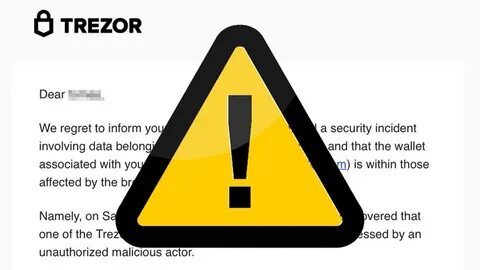 'Best Phishing Attempt I've Seen in Years': Warning as Scam Emails Pretend to Be from Trezor - CoinMarketCap