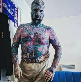 'Britain's most tattooed man' wants body modifications removed - but faces setback - Daily Star