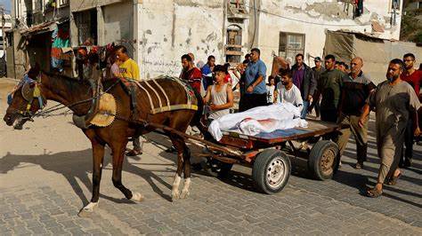 A donkey cart replaces an ambulance in Gaza's latest tragedy