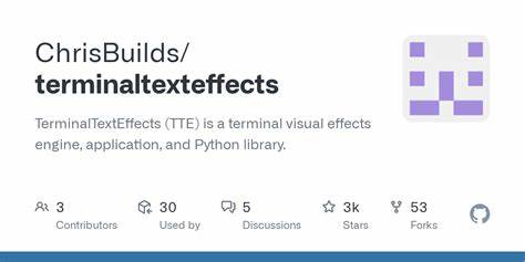 TerminalTextEffects: A terminal visual effects engine, application, and library