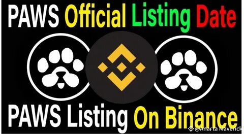 Exciting News: PAWS Token Listing Date Revealed! 🎉 Mark your calendars—PAWS Token is set to debut - Binance