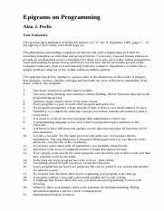 Epigrams on Programming (1982)