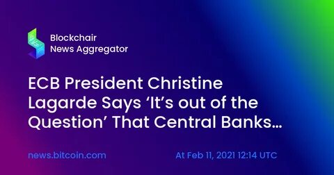 ECB President, Christine Legarde Says Cryptocurrency is No Currency - CryptoTvplus