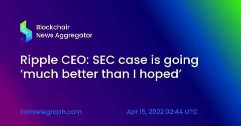 Ripple CEO says US SEC dropped landmark crypto case - The Edge Markets MY