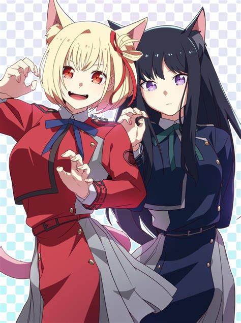 Neko Chisato and Takina [lycoris recoil] : r/touchfluffytail - Reddit