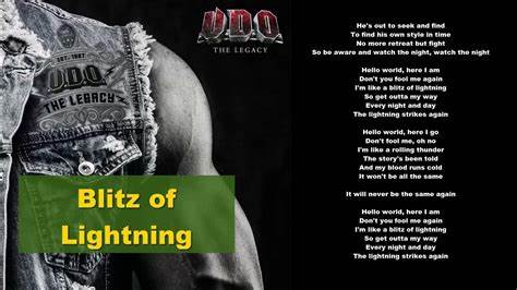 Letra de Blitz Of Lightning